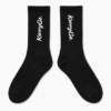 KERRYCO Performance Stripe Crew Socks black white premium unisex athletic streetwear socks