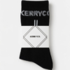 KERRYCO Performance Stripe Crew Socks black white premium unisex athletic streetwear socks