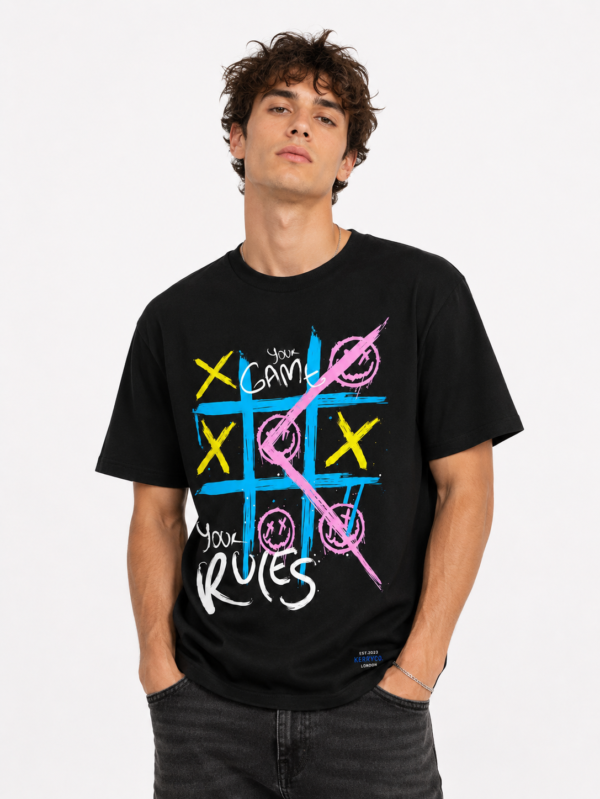 KERRYCO You Rule Graphic Oversized Tee Black premium streetwear t shirt