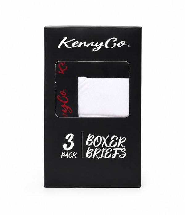KERRYCO Essential Luxe Boxer Briefs premium cotton stretch men underwear black white grey editions