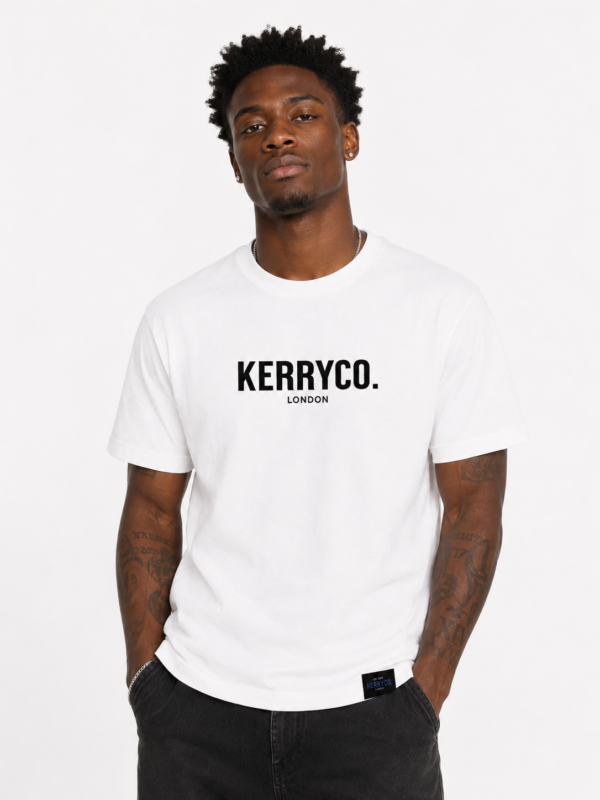 KERRYCO. London Signature Oversized Tee – White | Premium Minimalist Streetwear T-Shirt
