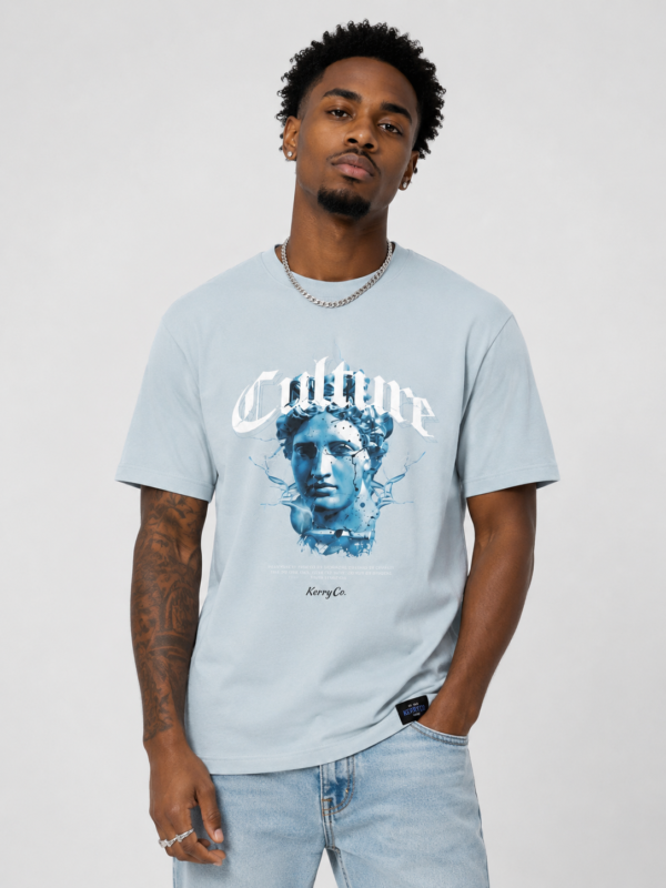 D2EC4897-B55E-4661-B1E2-EC4F6F542C93 KERRYCO. “Culture” Neo-Classic Graphic Tee – Ice Blue
