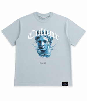 KERRYCO Culture Neo Classic Graphic Tee Ice Blue oversized streetwear t shirt