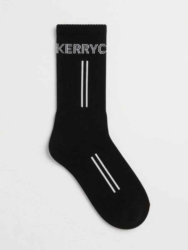 dfb3d9e9-3990-4350-ae60-a706492daec6 Black Performance Stripe Crew Socks