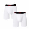 KERRYCO Essential Luxe Boxer Briefs Grey Edition premium men underwear cotton stretch athletic fit KerryCo 2-Pack Boxer Briefs (White & White)