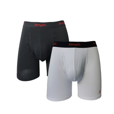 KerryCo 2-Pack Boxer Briefs (Black & White)