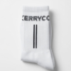 White Performance Stripe Crew Socks